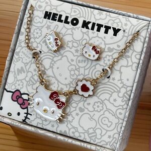 NWOT Hello Kitty Necklace and earring set.